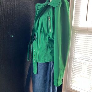 Express Vibrant Green Utility Jacket